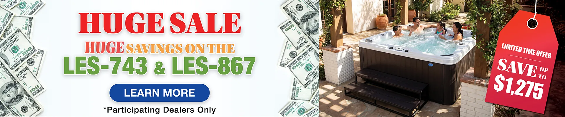 Calspas hot tub being used in a family setting - Clearwater